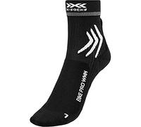 X-Socks Bike Pro Women Chaussette Femme, Opal Black/Arctic White, FR : XL (Taille Fabricant : 41-42)