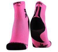 X-Bionic Chaussettes Run Discover Ankle rose fuchsia noir Taille 42-44