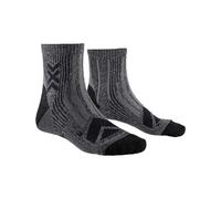 X-Socks - Chaussettes de randonnée en laine - Hike Perform Merino Ankle Black Charcoal en Laine - Taille 42-44 - Noir Noir 42-44
