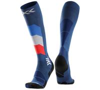 X-Socks - Chaussettes de ski en cachemire - Ski Perform Patriot France OTC France - Taille 39-41 - Bleu Bleu 39-41