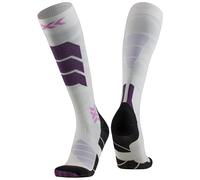 Chaussettes De Ski Beiges Et Violettes X-socks Ski Expert Silk Merino Otc Xssykmw24u-w315