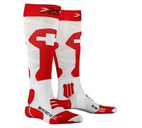 X-Socks Chaussettes ski Patriot 4.0 suisse Chaussettes de ski Homme Rouge/Blanc FR: S (Taille Fabricant: S(35-38))