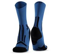 X-Socks Chaussettes Trail Run Perform Crew – Bleu/Noir – Taille EU 35-38 – Homme/Femme