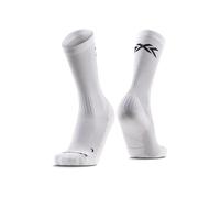 X-SOCKS Core Sport Graphics - Chaussettes athlétiques pour la course, le cyclisme et les sports d'hiver - Confort, matériau durable et protection avancé - Blanc arctique/Noir opale, 35-38