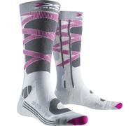 X-SOCKS Femme Chaussettes Control 4.0 Lady Chaussettes de ski, Gris/Rose, FR : XS (Taille Fabricant XS(35-36)) EU