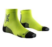 X-Socks - Run Discover Ankle - Chaussettes running femme Fluo Yellow / Opal Black - 35 - 38