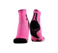 X-SOCKS Run Discover chaussetes pour un meilleur confort et une protection avancée - prévention des blessures et thermorégulation - Rose fluo/X Noir, 35-38
