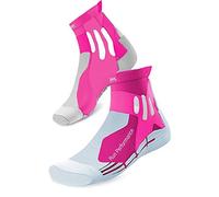 X-Socks Run Performance Women Chaussette Femme, Flamingo Pink/Pearl Grey, FR : XL (Taille Fabricant : 41-42)