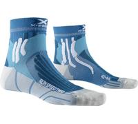 X-SOCKS Run Speed Two Chaussette Mixte Adulte, Bleu (Teal Blue/Pearl Grey), XL (Taille Fabricant : 45-47)