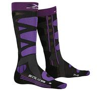 X-Socks Chaussettes Ski Control 4.0 Lady - Chaussettes ski femme Black / Purple 41 - 42