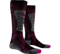 X-Socks - Ski Energizer Lt 4.0 - Chaussettes ski femme Black / Fluo Pink / Stone Grey Melange - 41 - 42