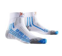 X-Socks Speed Chaussettes de course Femme Blanc/Turquoise FR : 35-36 (Taille Fabricant : 35-36)