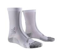X-Bionic Chaussettes Trail Run Discover Crew Blanc/Gris Taille 45-47