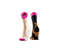 X-Socks - Trailrun Terraskin Expert Crew - Chaussettes trail Yangyang / X Black / X White / Fluo Pink - 35 - 38