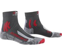 X-Socks Trek Outdoor Low Cut Chaussettes Randonnée Mixte Adulte, Anthracite/Rouge, FR : M (Taille Fabricant : 39-41)