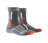 X-Socks Trek X Cotton Junior Chaussettes Randonnée Enfant Gris/Orange FR : L (Taille Fabricant : 31-34)