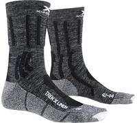 X-Socks Trek X Linen Chaussette Mixte Adulte, Anthracite/Noir, FR : M (Taille Fabricant : M : 39-41)