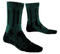 X-Socks Trek X Linen Chaussette Mixte Adulte, Forest Green/Opal Black, FR : S (Taille Fabricant : 35-38)