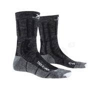 X-Socks Chaussettes Trek X Linen – Gris dolomite mélangé / Noir opale – Taille 35-38