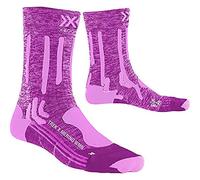 X-Socks Trek X Merino Women Chaussette Femme, Magnolia Purple Mélange/Dolomite Grey, FR : S (Taille Fabricant : 35-36)