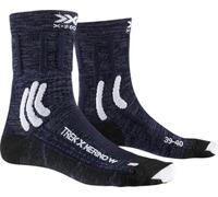 Chaussettes De Trekking Bleu Marine Et Noires Pour Femmes X-socks Trek X Merino 4.0 Xsts04s19w-a041