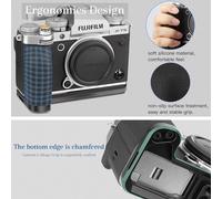 X-T5 Mhg-Xt5B Poignée En Forme De L Pour Appareil Photo Fuji Xt5 Avec Poignée Latérale Ergonomique En Silicone, Plaque De Type Arca Swiss Pour Dji Rs2/Rs-C2/Rs3/Rs3-Pro/Mini Stabilisateur De[Z3853]