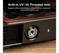 X-T50 Demi-Étui En Cuir Avec Bandoulière Pour Fujifilm X-T50, Étui En Cuir De Style Rétro Avec Cadre En Alliage D'aluminium, Marron - 4710[Shy9291604]