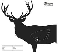 X-Targets Cibles cerf - 50 x 53 cm - Papier 120 g/m² - Lot de 5