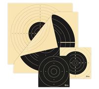 X-Targets Ensemble de cibles 140 pièces Standard/Duel Target / 52x55 cm et 26x26 cm/Carton de cibles de tir 200 g/m² Chamois