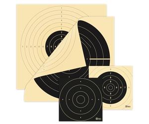 X-Targets Ensemble de cibles 140 pièces Standard/Duel Target / 52x55 cm et 26x26 cm/Carton de cibles de tir 200 g/m² Chamois