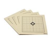 X-Targets Lot de 50 cibles MOA Target - 26 x 26 cm - Carton pour cible de tir - 200 g/m² - Idéal pour tirer sur le tireur sportif - 1/4 MOA sur 100 m