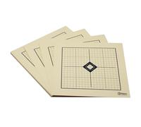 X Targets X Cibles Cibles *Cible MRAD* | 26x26cm | Cible de tir Carton 200g/m² | Idéal pour la Mise à zéro pour Les tireurs Sportifs Grille de 1 cm (50 pièces)