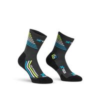 X Tech Sport Design Chaussette Rocket, Chaussette de Compression Graduée, Technologie 4 Saisons, Running & Trail Running (FR/ES, Numérique, 39, 42, Taille normale, Taille normale, Gris et jaune)