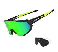 X-TIGER Lunettes de Cyclisme Lunettes de Sport Polarisées avec 3 ou 5 Verres Interchangeables Protection UV400 Lunettes de Soleil pour Hommes et Femmes pour Vélo Moto Conduite Baseball