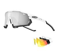X-TIGER Lunettes de Cyclisme Polarisées Pour Hommes, Lunettes de VTT avec 3 Lentilles Interchangeables Anti-UV400, Lunettes de cyclisme pour le vélo, la course à pied, la conduite, la pêche (xts06-5)