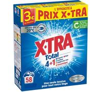X-TRA Lessive Poudre Total 4en1 2,9Kg