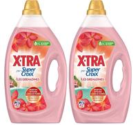 X-Tra par Super Croix-Lessive Liquide- Îles Grenadines- Fleurs Précieuses des Iles & Baies de Groseille- Moment Evasion -Experience Sensorielle-Parfum Intense-Longue Durée-Efficace dès 20°C-42 Lavages