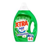 X•TRA Total 3+1 Printemps - Lessive Liquide Universelle - 44 Lavages (2,2L) - Lessive Linge Blanc et Couleur - Propreté du linge