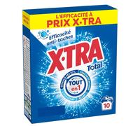 X-TRA Total 4+1 Lessive en Poudre, Pour Tous Textiles & Températures, 10 Lavages, 0,5 kg