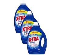 X•Tra Total - 47 lavages - Lessive liquide - 4 en 1 - Entretien du linge - Efficace dès 20°C - Propreté - Eclat - Fraîcheur - Economique - Emballage recyclable (Lot de 3)