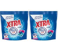 X-Tra Total - Lessive Capsules - Trio-Caps - 4 plus 1 - Propreté - Eclat - Fraîcheur - Engagé pour vous - Economique - Une seule lessive pour tout votre linge - Efficace des 20°C - 34 Lavages