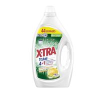 X•Tra Total - Lessive Liquide - 4+1 - Propreté - Eclat - Fraîcheur - Engagé pour vous - Economique - Aloe Vera & Savon de Marseille - Efficace des 20°C - Convient aux Peaux Sensibles - 44 Lavages