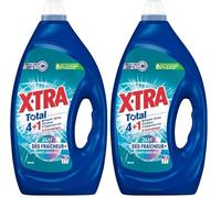 X, Tra Total - Lessive Liquide - 4 plus 1 - Propreté - Eclat - Fraîcheur - Engagé pour vous - Economique - Parfum Givré - Déo Fraîcheur plus - 24H Anti-Odeurs - Efficace des 20°C - 77 Lavages