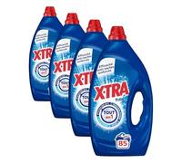 X-Tra Total - Lessive Liquide - 4 plus 1 - Propreté - Eclat - Fraîcheur - Engagé pour vous - Economique - Une seule lessive pour tout votre linge - Efficace des 20°C - 85 Lavages (Lot de 4)