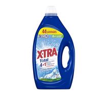 X, Tra Total - Lessive Liquide - 4 plus 1 - Propreté - Eclat - Fraîcheur - Engagé pour vous - Economique - Une seule lessive pour tout votre linge - Fraîcheur Alpine - Efficace des 20°C - 44 Lavages