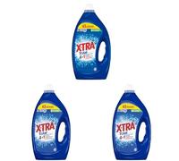 X, Tra Total - Lessive Liquide - 4 plus 1 - Propreté - Eclat - Fraîcheur - Engagé pour vous - Economique - Une seule lessive pour tout votre linge - Efficace des 20°C - 63 Lavages (Lot de 3)