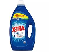 X TRA Total - Lessive Liquide - 4 plus 1 - Propreté - Eclat - Fraîcheur - Engagé pour vous - Economique - Une seule lessive pour tout votre linge - Efficace des 20 degré C - 40 Lavages