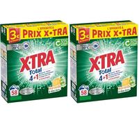 X-Tra Total - Lessive Poudre- 4+1- Propreté - Eclat - Fraîcheur - Engagé pour vous - Economique - Une seule lessive pour tout votre linge - Parfum Marseille & Aloe Vera - Efficace des 20°C -58 mesures