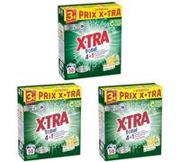 X-Tra Total - Lessive Poudre- 4+1- Propreté - Eclat - Fraîcheur - Engagé pour vous - Economique - Une seule lessive pour tout votre linge - Parfum Marseille & Aloe Vera - Efficace des 20°C -58 mesures