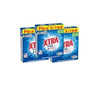 X, Tra Total - Lessive Poudre - 4 plus 1 - Propreté - Eclat - Fraîcheur - Engagé pour vous - Economique - Une seule lessive pour tout votre linge - Efficace des 20°C - 30 mesures